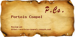 Portois Csepel névjegykártya
